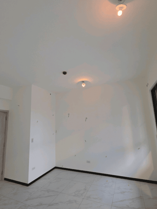 宜蘭縣院里來聚心華廈驗屋 - 臥室全室漆面平整度不佳