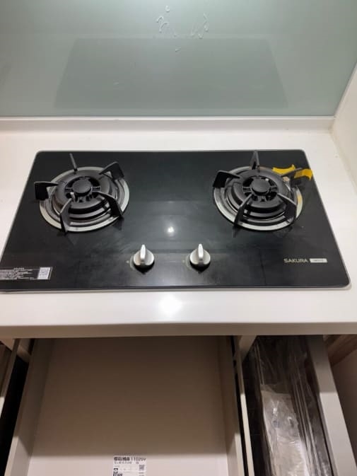 宜蘭縣院里來聚心華廈驗屋 - 廚房爐具氧化外觀不良